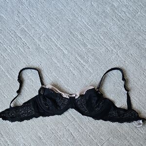 Victoria's Secret Black Lace Demi Bra